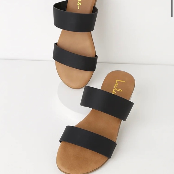 Lulus Black Oona Sandals (SOLD) - Picture 2 of 6